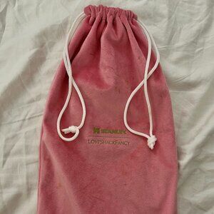 LoveShackFancy Stanley Pink Velvet Drawstring Pouch
